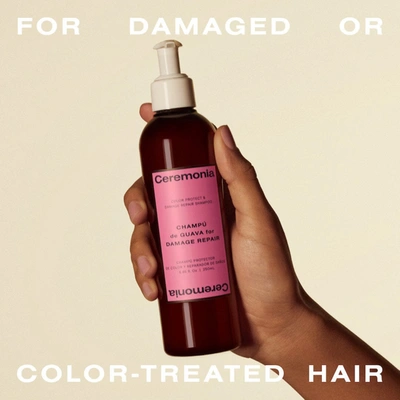 Ceremonia Guava Shampoo For Damaged And Color Treated Hair