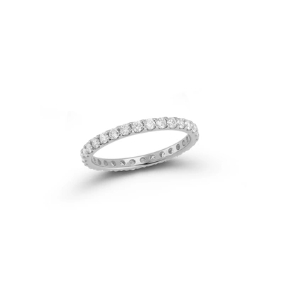 Shop Dana Rebecca Designs Drd Round Eternity Band - 0.75 Cttw In White Gold