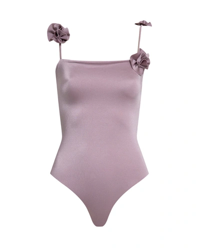 Shop Maygel Coronel Gimani One-piece Swimsuit In Purple