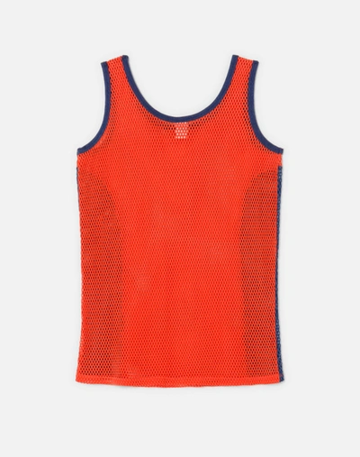 Shop Marketplace 70s Two Tone Mesh Tank In Red