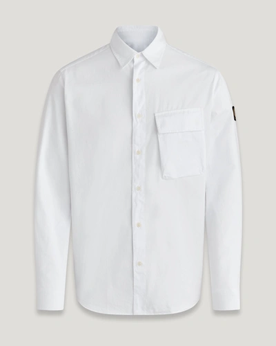 Shop Belstaff Scale Shirt In White