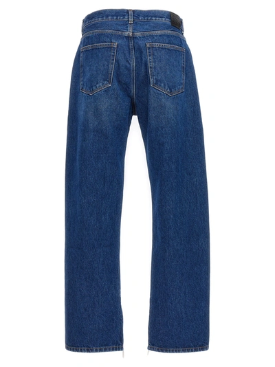 Shop Off-white Arrow Tab Jeans Blue