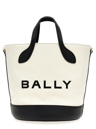 Shop Bally Bar Hand Bags White/black