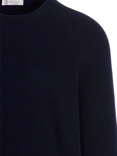 Shop Brunello Cucinelli Cashmere Sweater Sweater, Cardigans Blue