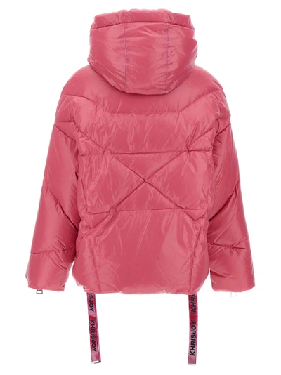 Shop Khrisjoy Chris Iconic Shiny Casual Jackets, Parka Pink