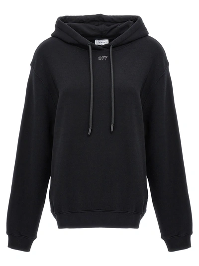 Shop Off-white Embr Stitch Arrow Sweatshirt Black