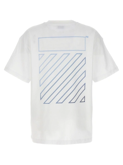 Shop Off-white Embr Diag Tab T-shirt White