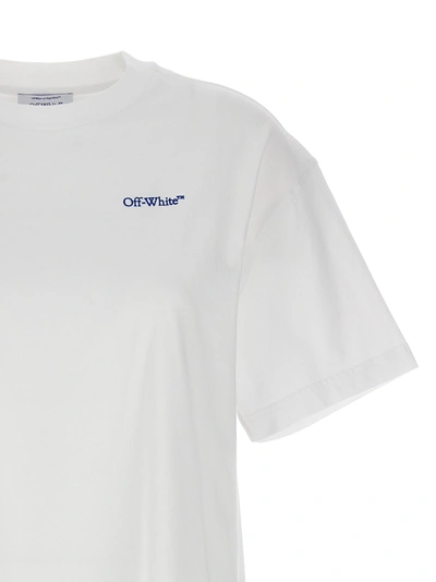 Shop Off-white Embr Diag Tab T-shirt White