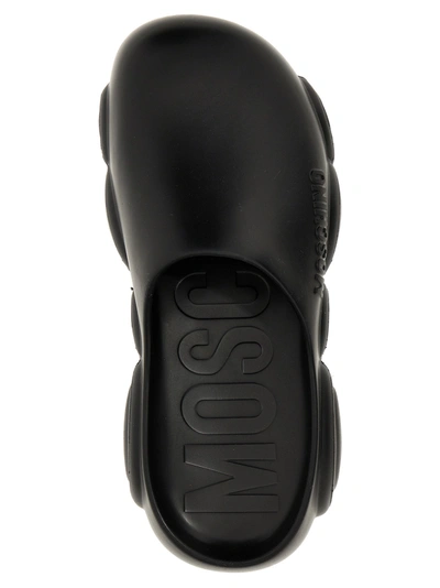 Shop Moschino Gummy Bear Sandals Black