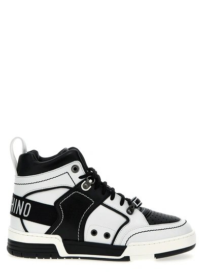 Shop Moschino Kevin Sneakers White/black