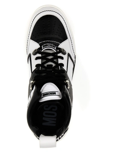 Shop Moschino Kevin Sneakers White/black