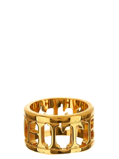 Shop Off-white Logo Ring Jewelry Gold