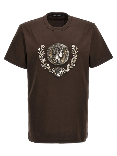 Shop Dolce & Gabbana Logo T-shirt Brown