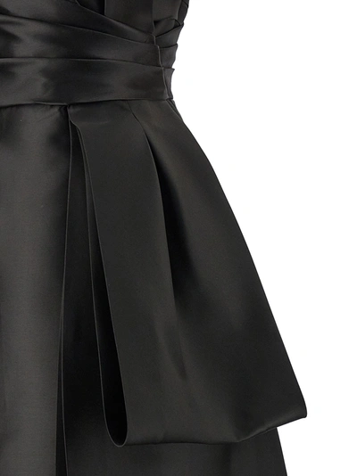 Shop Alberta Ferretti Mikado Dresses Black