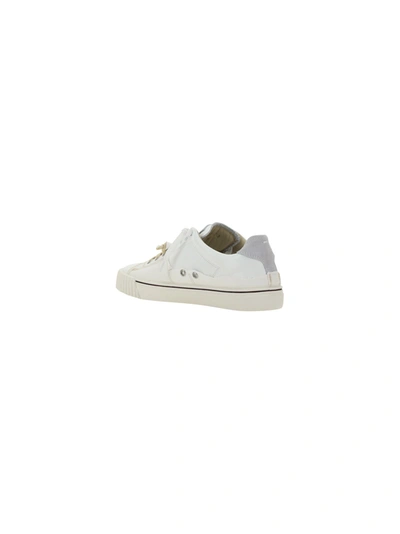 Shop Maison Margiela Canvas And Leather Sneakers