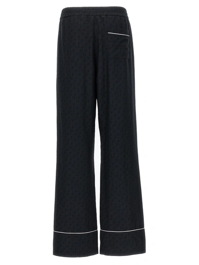 Shop Off-white Off Jacquard Pajama' Pants Black