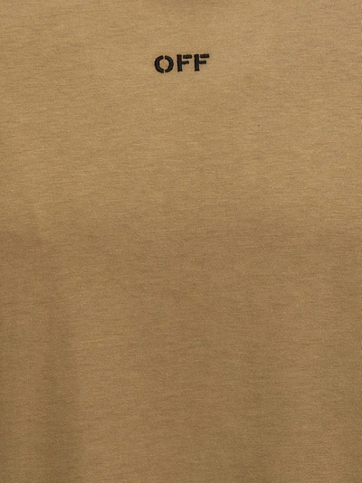 Shop Off-white Off Stitch T-shirt Green