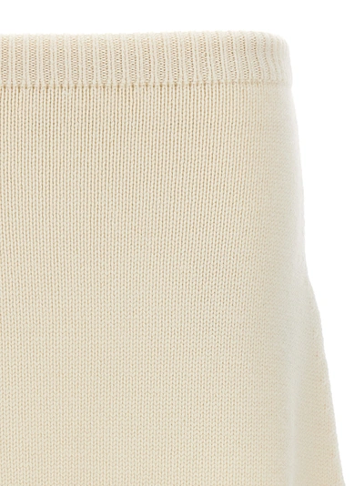 Shop Chloé Openwork Embroidery Skirt Skirts White
