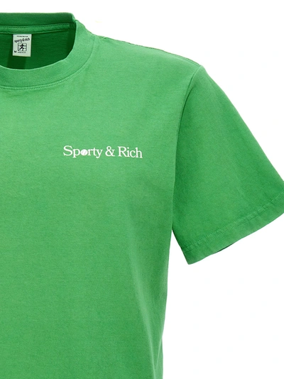 Shop Sporty And Rich Raquet And Health Club T-shirt Green