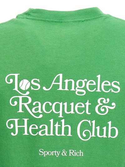 Shop Sporty And Rich Raquet And Health Club T-shirt Green