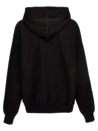 Shop Misbhv Sequin Print Hoodie Sweatshirt Black