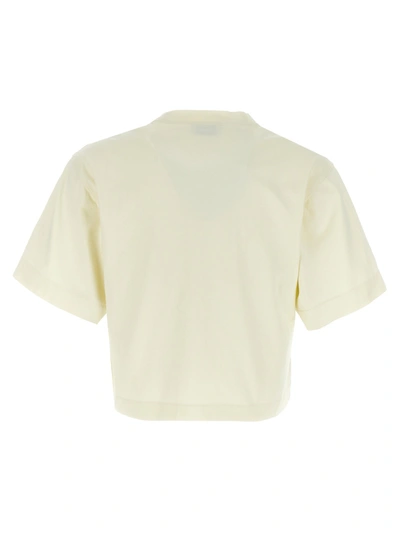 Shop Off-white Small Arrow Pearls T-shirt Beige