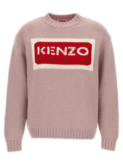 Shop Kenzo Tricolor  Paris Sweater, Cardigans Pink
