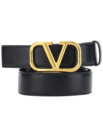 VALENTINO GARAVANI VLogo 3cm Leather Belt for Men