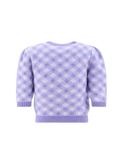 Shop Alessandra Rich Vichy Sweater