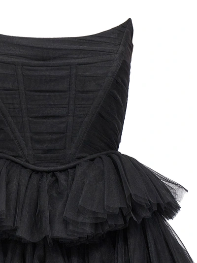 Shop 19:13 Dresscode Abito Tulle Balze Dresses In Black