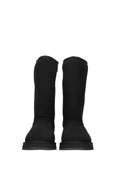 Shop Ugg Ankle Boots Classic Tall Suede Black