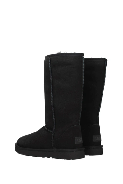 Shop Ugg Ankle Boots Classic Tall Suede Black