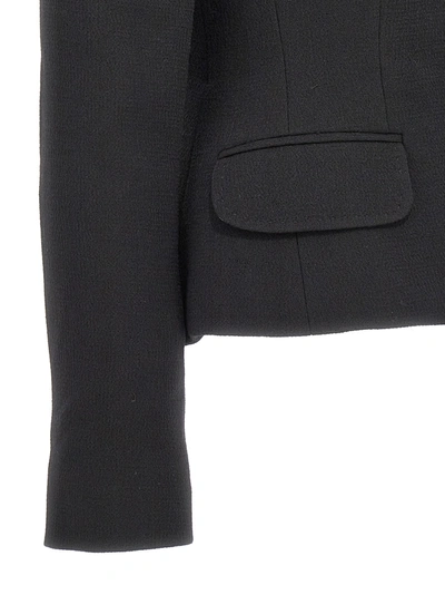 Dolce & Gabbana Single-breasted Wool Blazer In Black