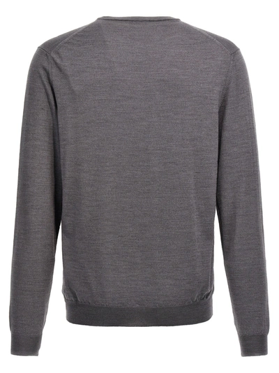 Shop Zanone Flew Wool Sweater, Cardigans In Gray