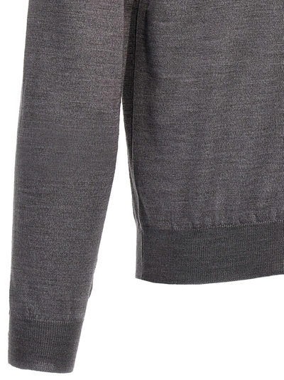 Shop Zanone Flew Wool Sweater, Cardigans In Gray