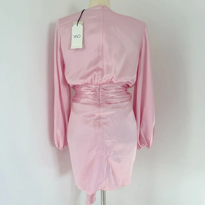 Pre-owned Alexandre Vauthier Draped Buckle-embellished Silk-blend Satin Mini Dress