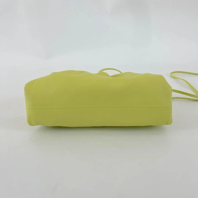 Pre-owned Bottega Veneta Bright Yellow Mini Pouch Clutch Bag