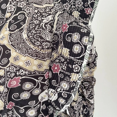 Pre-owned Isabel Marant Printed Silk Bruna Draped Mini Dress