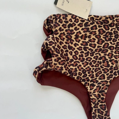 Pre-owned Juan De Dios Sunset Waves Reversible Bikini Top And Bottom