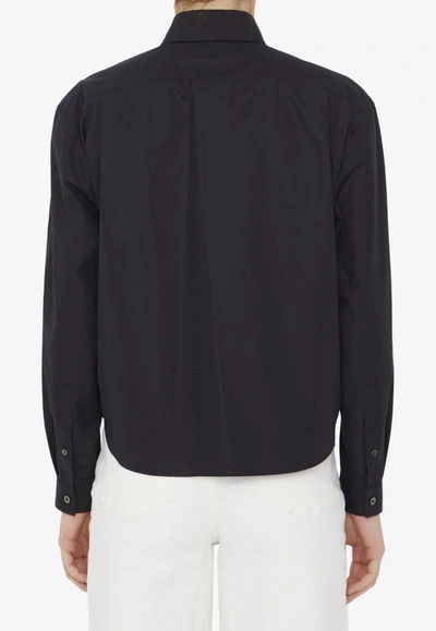 Shop The Row Baltica Long-sleeved Shirt In Black