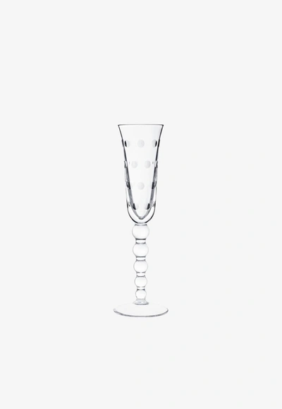 Shop Saint Louis Bubbles Champagne Glass In Transparent