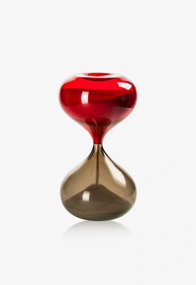 Venini Clessidra Hourglass Limited Edition In Red