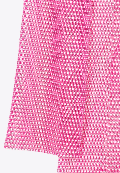 Shop Santa Brands Crystal Embellished Maxi Dress In Pink