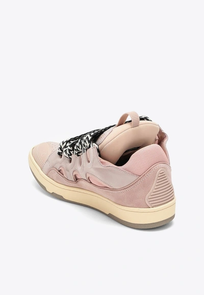 Shop Lanvin Curb Low-top Sneakers In Pink