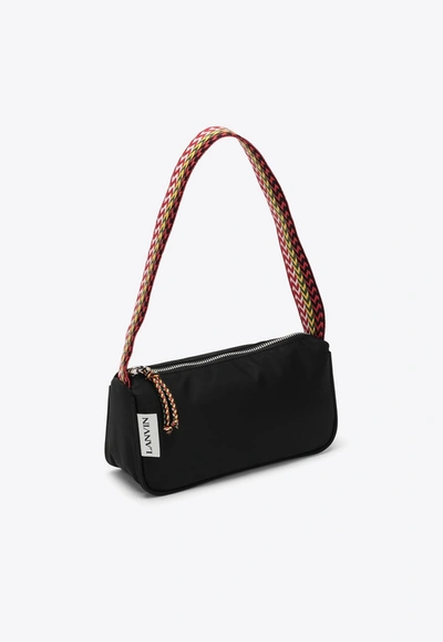 Shop Lanvin Curb Shoulder Bag In Black