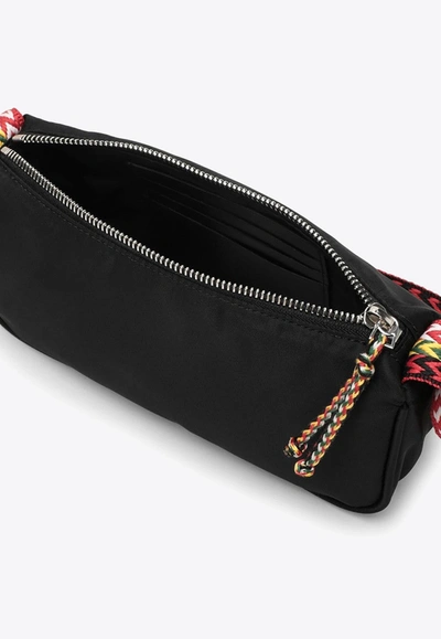 Shop Lanvin Curb Shoulder Bag In Black