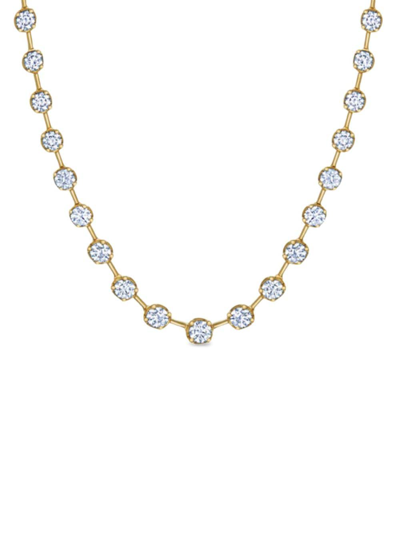 Shop Kwiat 18kt Yellow Gold Starry Night Partway Diamond Necklace