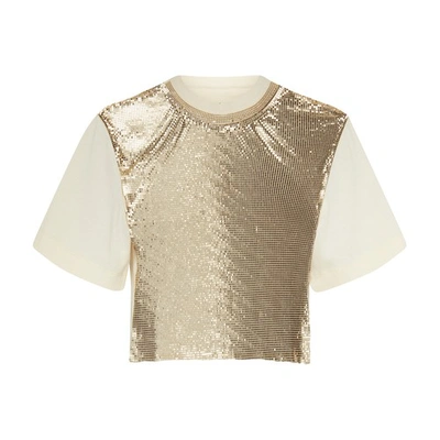 Shop Paco Rabanne Cropped T-shirt In P270