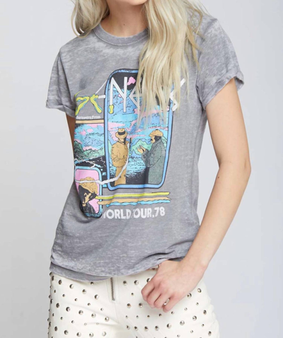 Recycled Karma Geneis World Tour '78 Tee In Steel In Blue