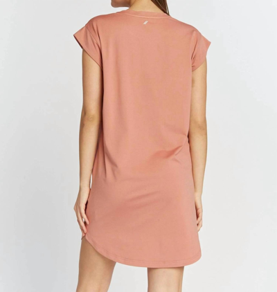 Shop Thread & Supply Mikado T-shirt Dress In Adobe Rose In Pink